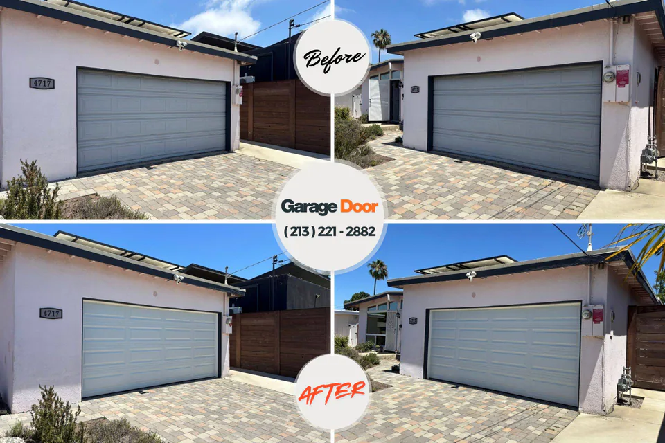 Before and after: garage door repair West Pelzer, SC